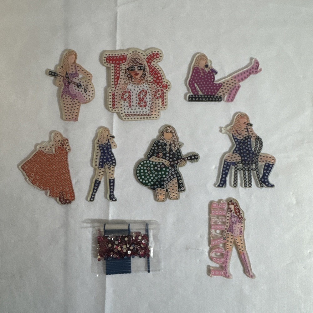 Taylor Swift‎ Keychain Craft Rhinestone Keychain Maker Lover 1989 Lot Of 8